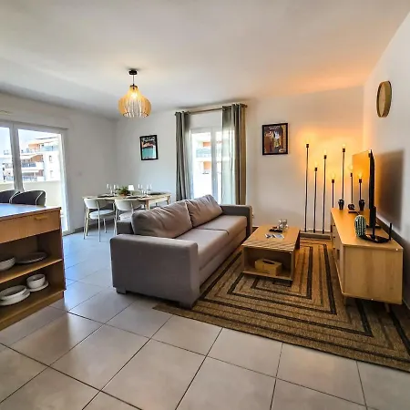 Rivage D'or - 2-bedroom With Pool, Air Conditioning And Parking アパート
